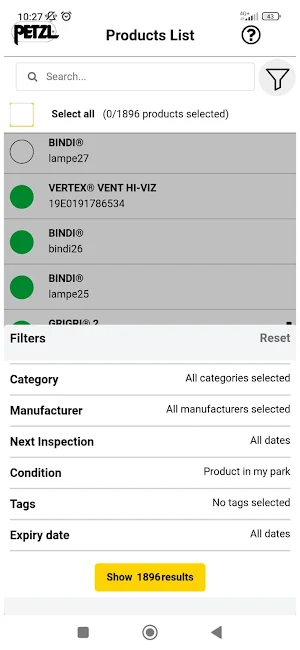 Petzl ePPEcentre Screenshot 1