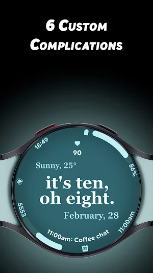 Ultra Text - Watch face Screenshot 2