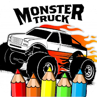 coloring big monster truck