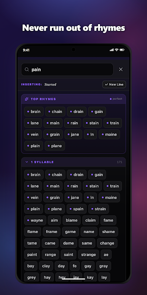 RhymeFlux: Rap Lyrics & Rhymes Screenshot 2