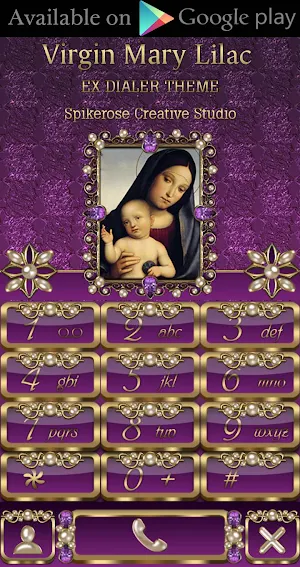Virgin Mary Lilac Go Locker theme Screenshot 3
