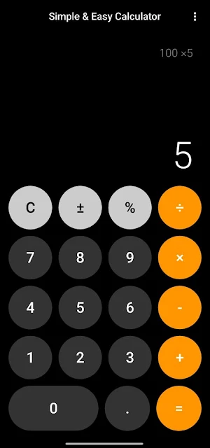 Easy & Simple Calculator App Screenshot 1