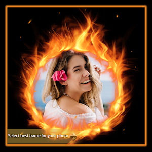 Fire Photo Frame Editor Screenshot 0