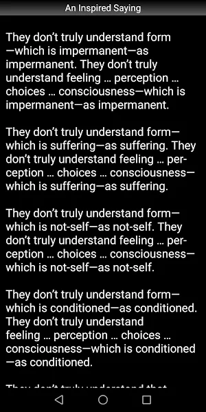 An Inspired Saying - Buddhism Screenshot 2
