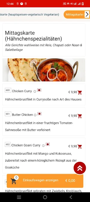 Restaurant Bollywood Screenshot 3