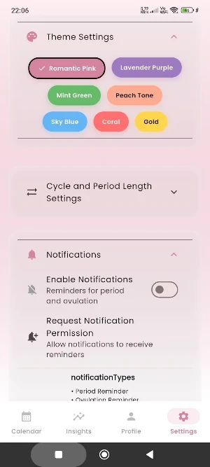 Period Tracker - Calendar Screenshot 3