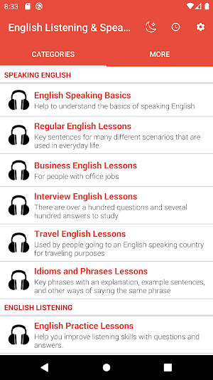 English Listening & Speaking Screenshot 0