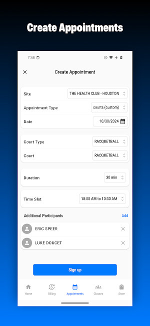 Club Systems Member Portal Screenshot 2