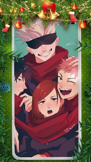 Christmas Anime Wallpaper 4K Screenshot 1