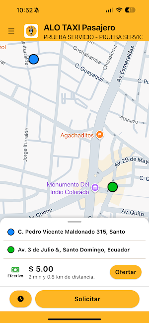 ALO TAXI Pasajero Screenshot 0