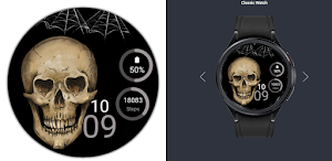 Skull Dark Watch Face Screenshot 0