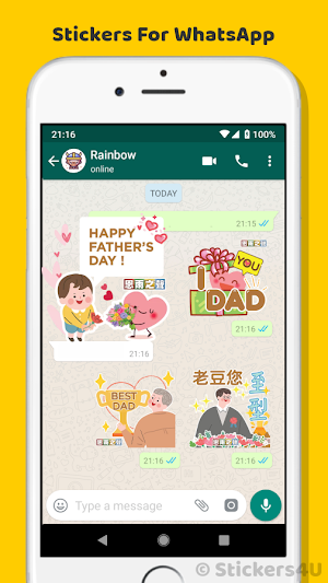 Father's Day Wishes Stickers Screenshot 1