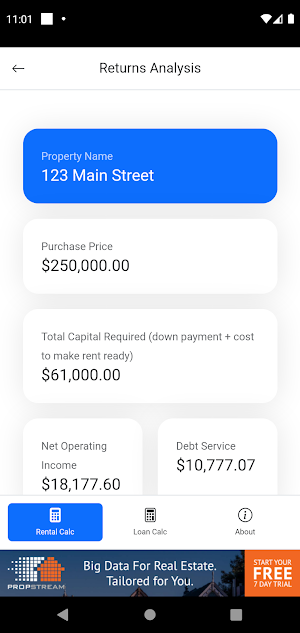 Ingram Rental Calculator Screenshot 1