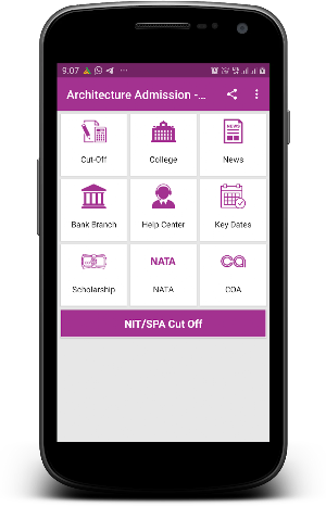 Architecture B.Arch Admission Screenshot 0