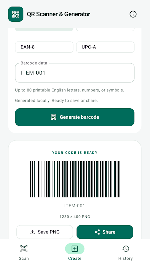 QR Scanner & Generator Screenshot 2