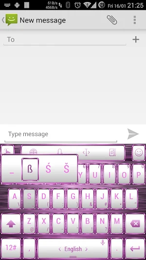 Theme for TPKeyboard FW Pink Screenshot 3