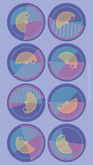 Visual Crosshatch Watch Face Screenshot 1