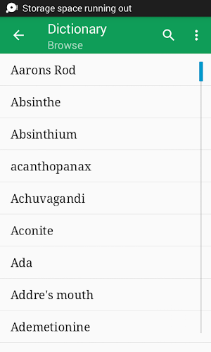 Natural Medicine Dictionary Screenshot 0