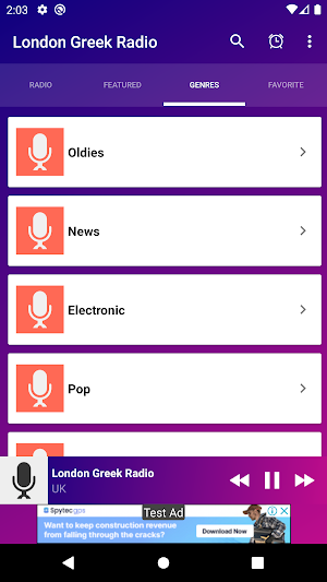 London Greek Radio UK App Screenshot 2