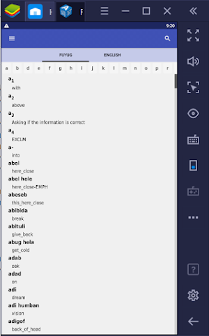 Fuyug Dictionary Screenshot 0