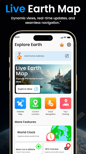 Live Satellite View: Earth Map Screenshot 0