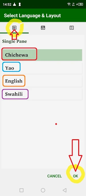 Chichewa Yao English Swahili Screenshot 3