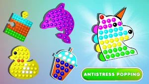 Fidgets Bubble Popping 3D: Antistress Pop It Game Screenshot 2