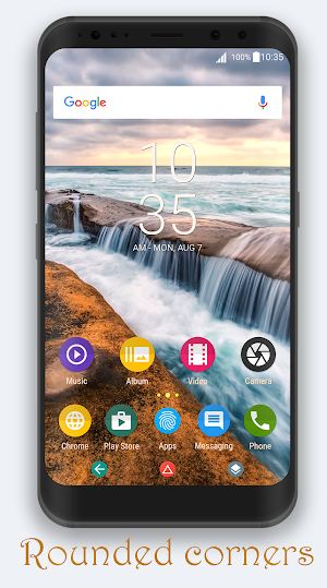 pacific ocean | Xperia™ Theme - rounded corners Screenshot 0