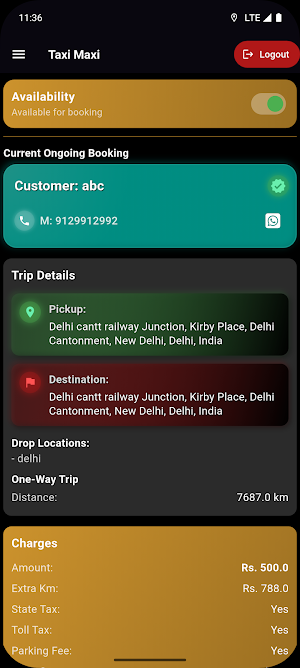 Taxi Maxi Sanchalak Screenshot 2