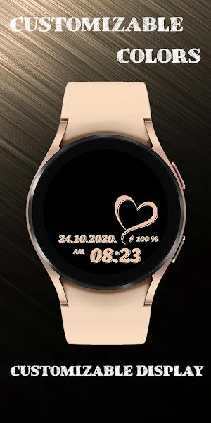 Rose gold heart Screenshot 1
