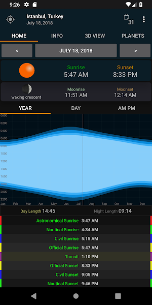 Sunrise Sunset Screenshot 0