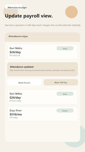AttendanceLedger Screenshot 2