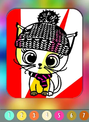 Cute Cats Coloring Book Screenshot 3