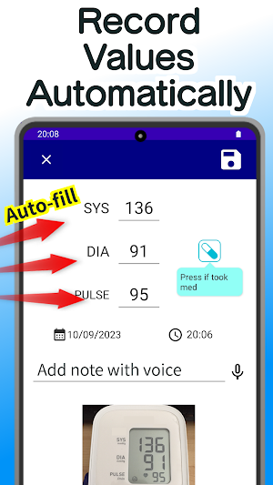 Instant Blood Pressure Tracker Screenshot 1