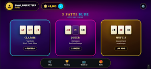 3 Patti Blue Offline Game Screenshot 0