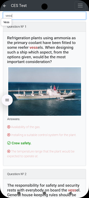 Reefers. Operational CES Test Screenshot 2
