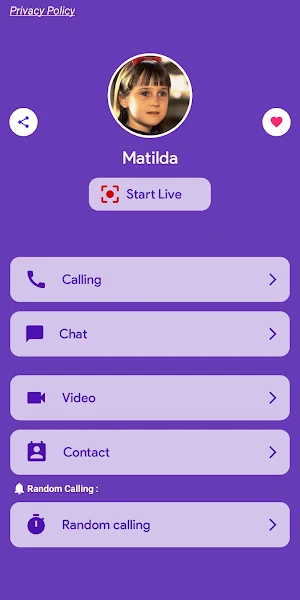 Video Call With Matilda Screenshot 0