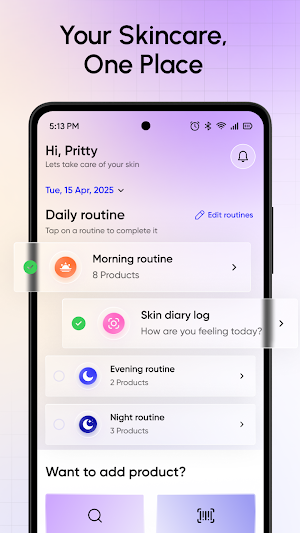 Glowpeer – Skincare Tracker Screenshot 1