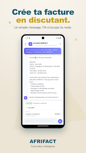 AFRIFACT – Facture & Devis PDF Screenshot 1