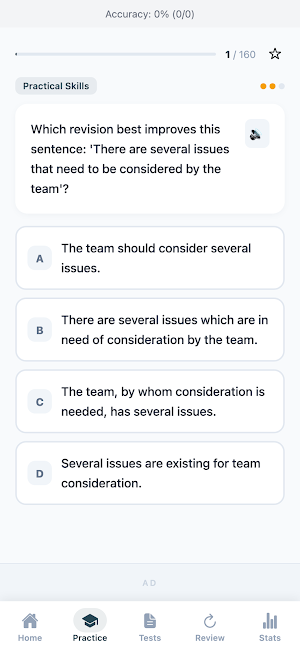 Business Writing Terms Quiz Screenshot 1