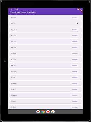 Quran Pushto Download & Play Screenshot 2