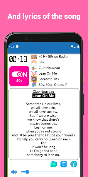 Radio Lyrics Screenshot 1