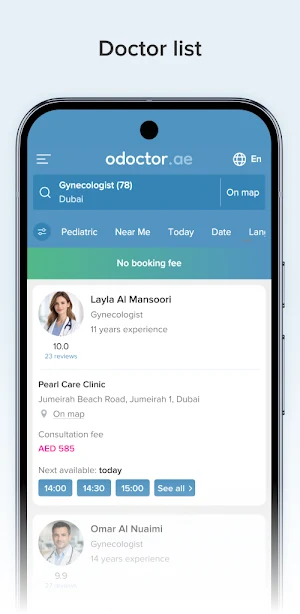 odoctor.ae: book a doctor Screenshot 2