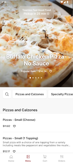 Townies Feel Good Food Screenshot 1