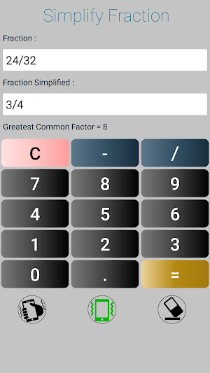 Simplify Fractions Screenshot 0
