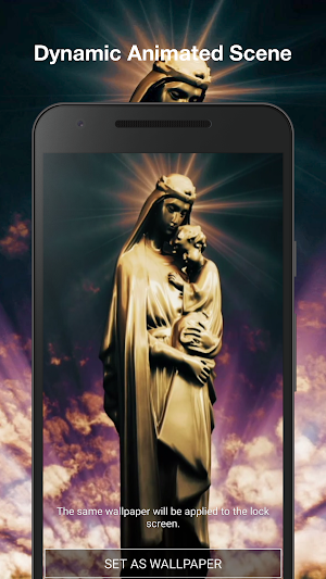 Virgin Mary Live Wallpaper Screenshot 1