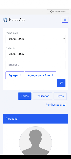 HeroeApp Screenshot 0