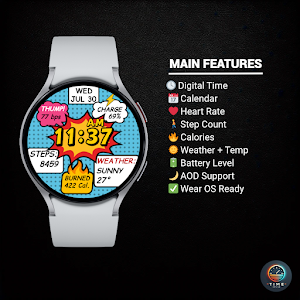 POP Time - watch face Screenshot 1