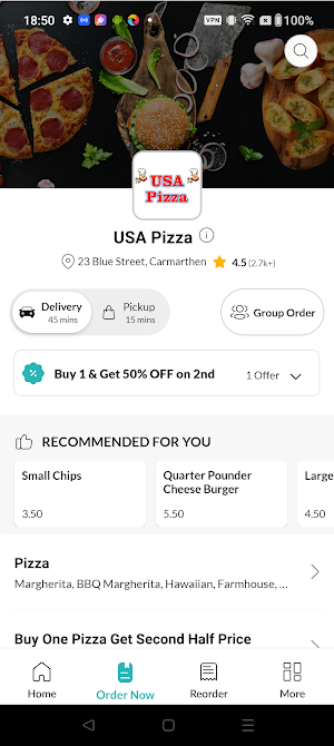USA Pizza Screenshot 1