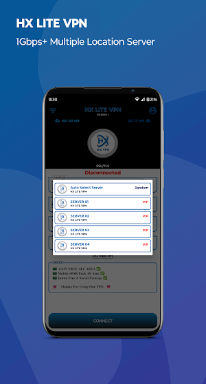 HX LITE VPN Screenshot 2